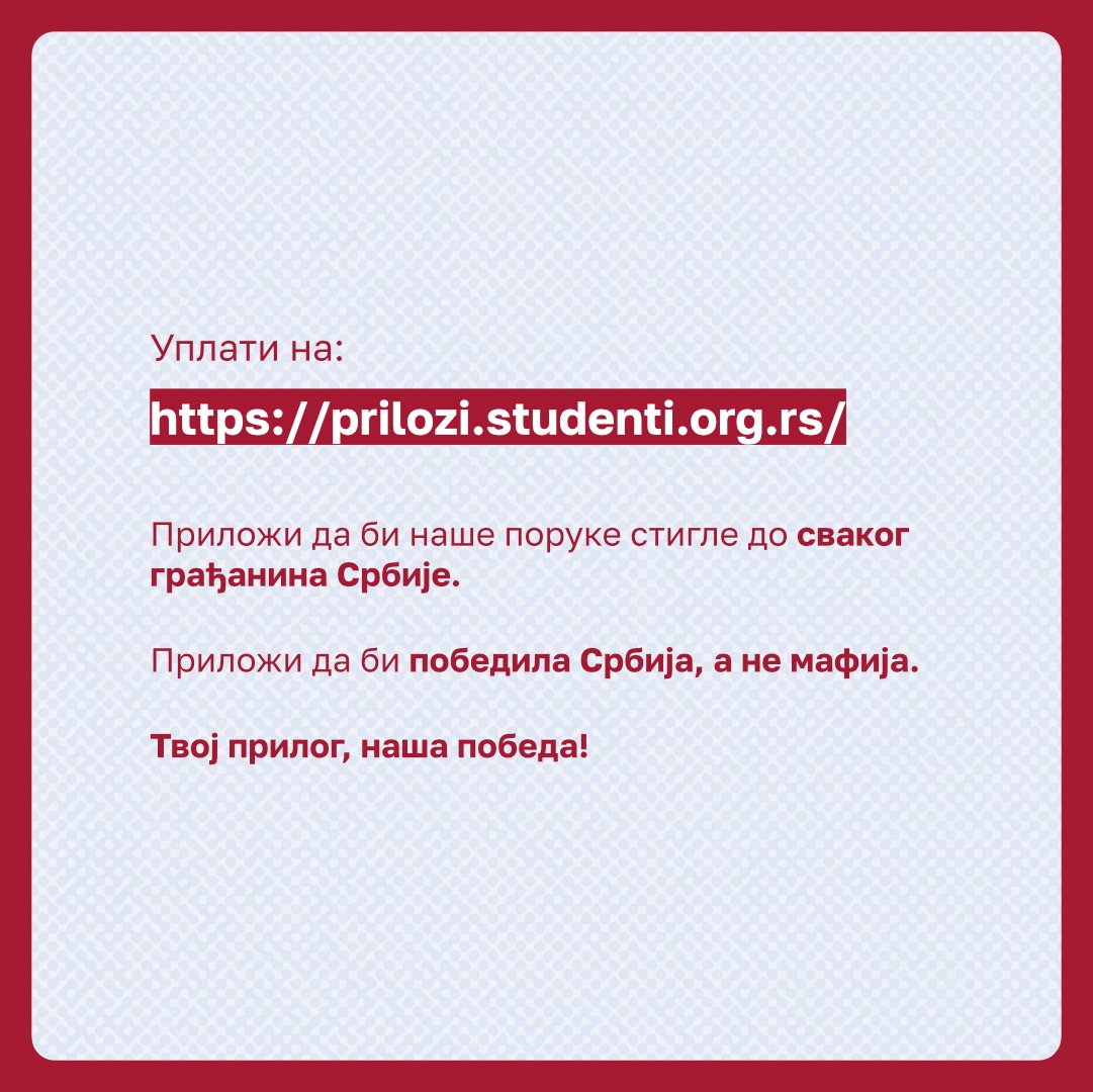 studentblokade's tweet photo. ПОТРЕБНА ТИ ЈЕ ПОМОЋ?

Позови студенте.

Радо ћемо ти објаснити поступак, одговорити на питања и помоћи око уплате.

Кол центар:
+381631604514 
+381628380337
Радно време: 10.00 - 19.00 часова https://t.co/KSZj6Z94ec