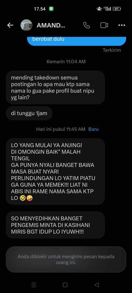 justeo10's tweet photo. dia ngancem... #pinpri #dapin #penipu #zonauang .. SORRYYY TAPI ITU IDENTITASKU YAAA TOLONG KALO DISALAHGUNAKAN https://t.co/niPaSR8STf