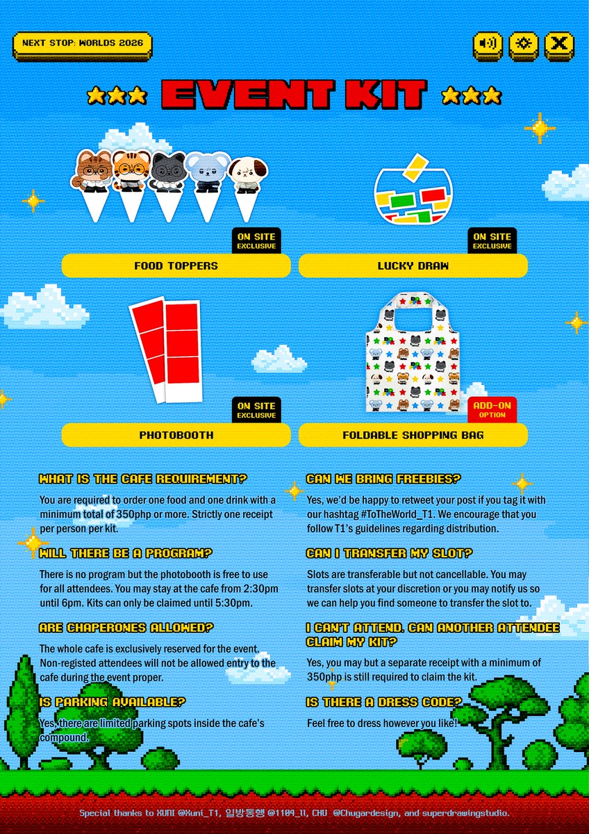 hojichatwt's tweet photo. π ππ¨ ππ‘π ππ¨π«π₯π: A T1 Worlds Cheering Cafe
ποΈ October 17, 2026
β° 2:30pm to 6:00pm
π Bricks & Brew, Sta. Mesa
πPre-register here: https://t.co/v2VfbD0E9y
#ToTheWorldT1 #DOFPK https://t.co/22SUyyhO5K
