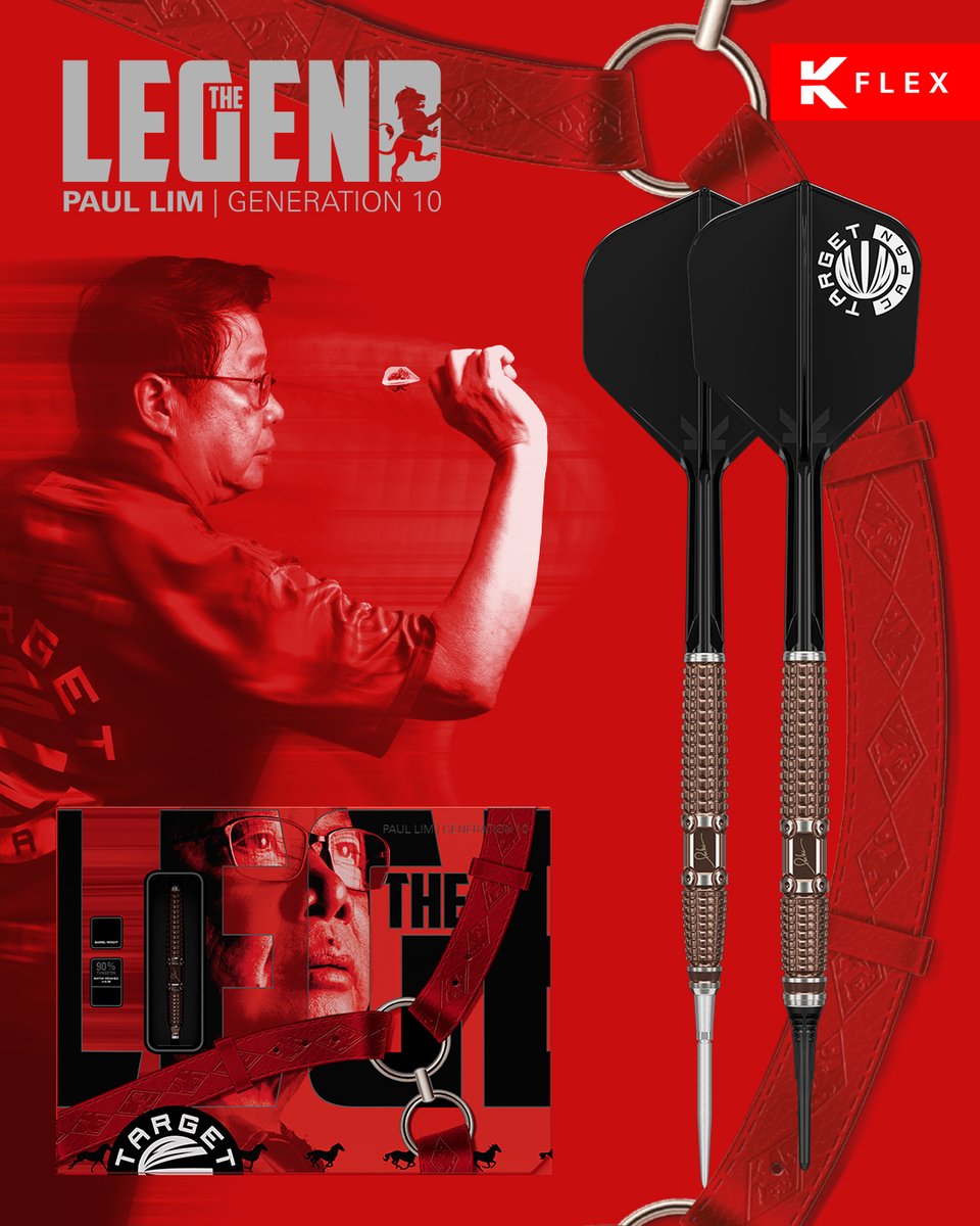 TargetDarts's tweet photo. Introducing Paul Lim G10 ๐ด
They just get better every year! Paul's 10th generatino with Target takes inspiration from all of it's predecessors as well as his love for equestrian.
A fantastic rear grip barrel with a unique look and feel.
#TeamTarget https://t.co/lelDaOq1hd