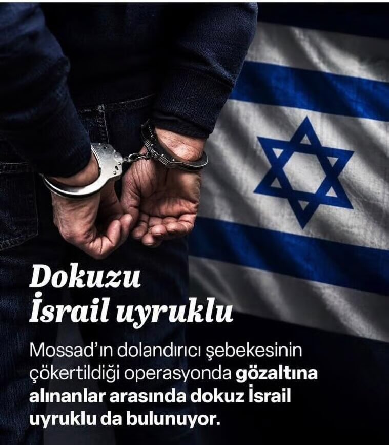 StratejikGn's tweet photo. 🔴 3 MİLYAR DOLARLIK DOLANDIRICILIK OPERASYONU “MOSSAD” TARTIŞMASINA DÖNÜŞTÜ

Türkiye’de kripto para ve forex şirketleri üzerinden yürütüldüğü belirtilen büyük dolandırıcılık soruşturmasında 200’ü aşkın kişi gözaltına alındı. Savcılığa göre şebeke, dünya genelindeki mağdurlardan 3 milyar doları aşkın para topladı.

Operasyonda 9 İsrail vatandaşının da gözaltına alınmasının ardından basında soruşturma “Mossad hücresi” başlığıyla verildi.

İsrail gazetesi Yedioth Ahronoth ise Mossad bağlantısına ilişkin kanıt ortaya konmadığını ve soruşturmanın İsrail karşıtı siyasi söylemle büyütüldüğünü savundu.

İsrail Dışişleri Bakanlığı da vatandaşlarının gözaltında olduğunu doğrulayarak haklarının korunması için süreci takip ettiğini açıkladı.