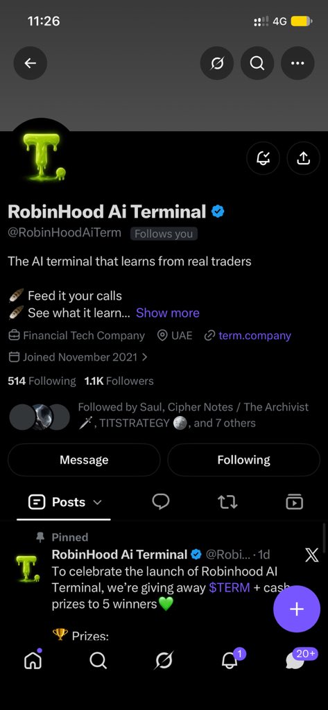 maestrosages's tweet photo. @RobinHoodAiTerm @olman__ Glad to be part of the greatness 

0x856f40252020148651B46b8DAbEAC3f9cDF2BE02 https://t.co/50YO0dhoP1