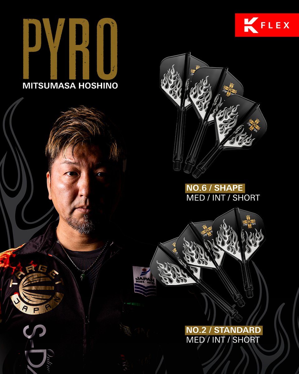 TargetDarts's tweet photo. Hoshino Pyro G12 ๐ฅ
A traditionally shorter barrel, the Japan legend's newest iteration features a longer barrel on the steel-tip to suit many more players.
An aggressive front grip profile is matched by a strong rear grip.
Those G2 K-Flex ๐ #TeamTarget https://t.co/n0YMxI2EUk