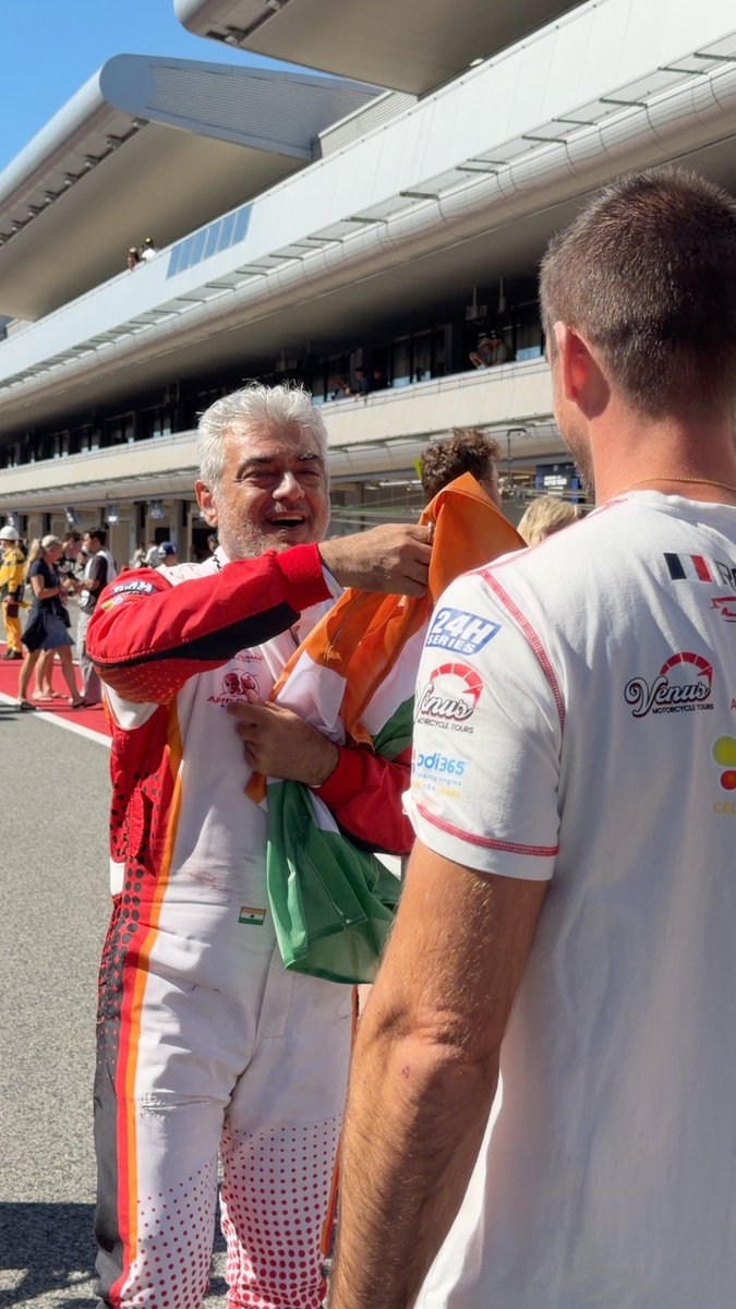 ajithFC's tweet photo. 24H Barcelona podium celebration pics @Akracingoffl

Pic: @_rengarok_ 

| #AK #Ajith #Ajithkumar | #DareDevil | #AjithKumarRacing | #24HSeries | #AjithRedAntRacing | https://t.co/XLrgs6OsPn