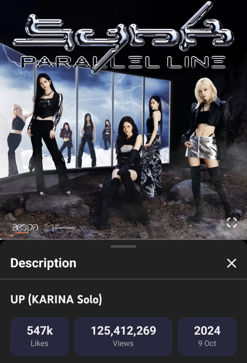 aentivenom's tweet photo. Not a music video but UP has 125M views for the audio https://t.co/2DkdxDuqoL