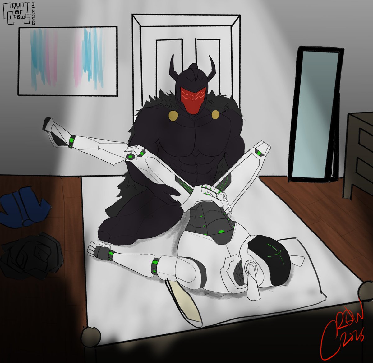 thecrypticcrows's tweet photo. the big robot knight needs a little reward https://t.co/wqDpwf3v4j