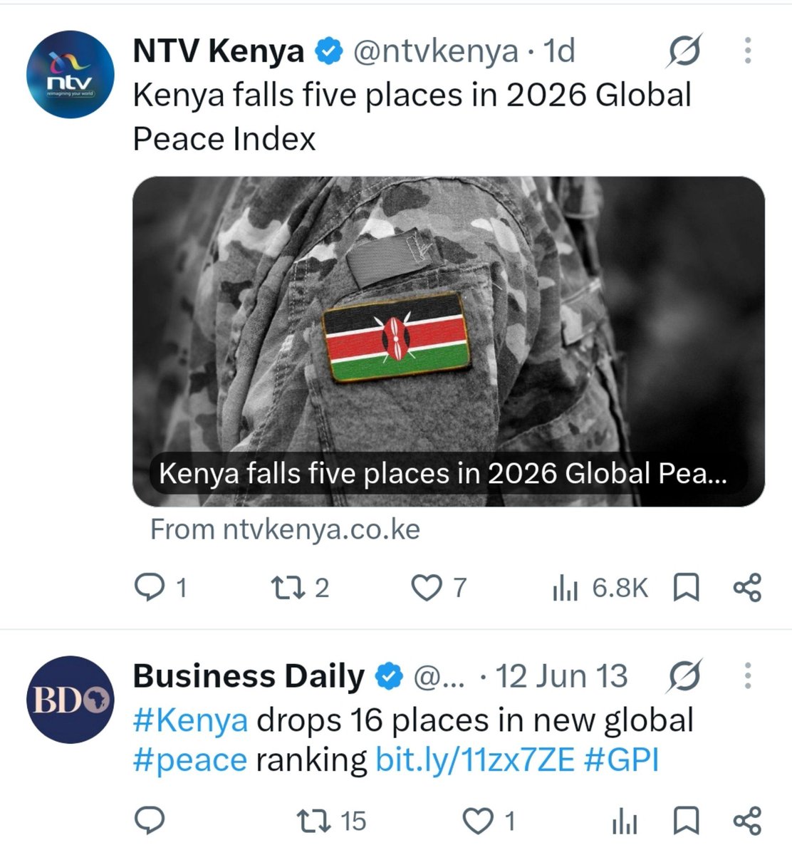 droid254's tweet photo. Same headline 13 years apart... One common denominator is Ruto https://t.co/ZBsUbgG7cX
