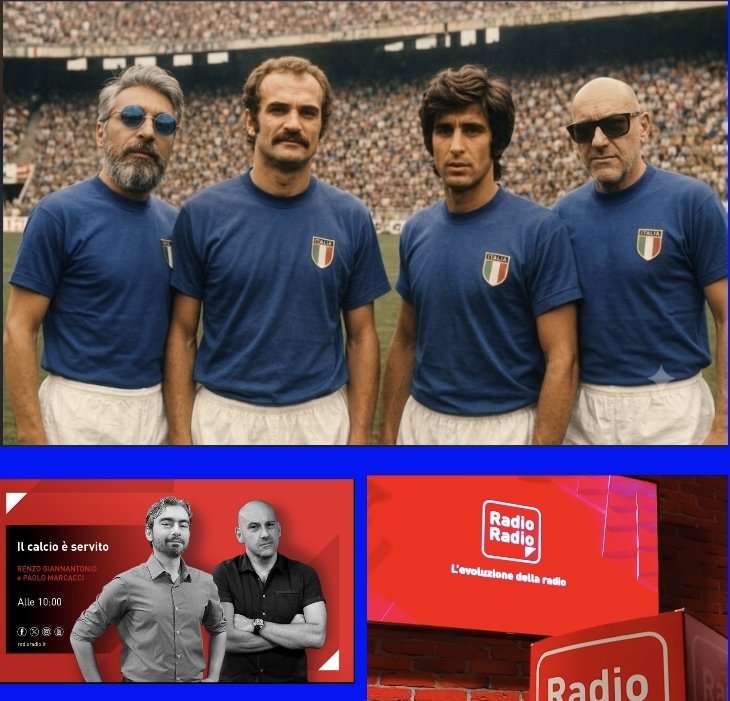 RenzoGiannanto1's tweet photo. dalle 10:00 alle 13:00 #IlCalcioÈServito si sente solo su @RadioRadioWeb con @PaoloMarcacci feat. @steagresti #BomberPruzzo @pug1422 #FAspri @sandro_diloreto @FrancescoTomei4 @pieretti_simone @MarcoGiordano6 #MichaelCuomo #RobertoOrazi #EnricoCamelio #MartinaSantoro https://t.co/E74STA8ff9