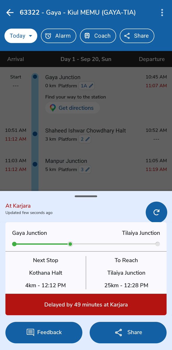 Ankitkr2304's tweet photo. @RailwaySeva @drmdnr It's already 50 minutes late. Delay it by another two hours. So that people in the train get angry and do something unpleasant. 
@drmdnr @DRM_DDU @AshwiniVaishnaw @RailMinIndia @IRCTCofficial @RailMadad https://t.co/HTk9R51jdQ