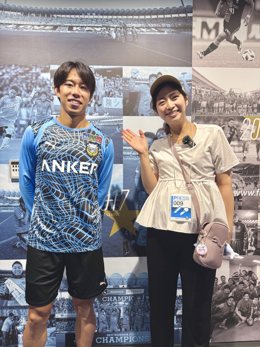 happyfrontale's tweet photo. 📻本日16:50〜 #ハッピーフロンターレ！

今週は #佐々木旭 選手インタビュー🎤🐬

昨日の鹿島戦では右SBで先発フル出場🔥
鋭いパスや激しいマッチアップで存在感を見せてくれましたよね⚽️💥

今回は、今感じている手応えや責任感について伺いました！

#frontale #frontale30th #ラジオ日本 https://t.co/J6qb5weYld