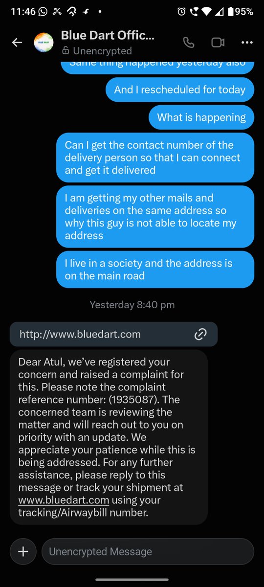 AtulSaxena1982's tweet photo. @getscapia ... please look into it..it's really frustrating..I am chasing BlueDart for the packet but no help at all. https://t.co/pbsyPmEJf6