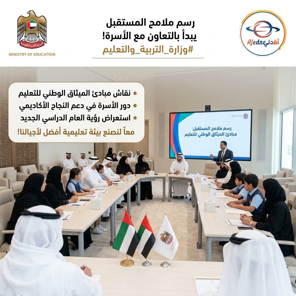 UaeAfedne's tweet photo. نظمت #وزارة_التربية_والتعليم لقاءً في مجلس السمحة بـ #أبوظبي بمشاركة أسر الطلبة والكوادر التربوية.

🔹 ناقش اللقاء مبادئ الميثاق الوطني للتعليم.و دور الأسرة في دعم النجاح الأكاديمي. مع استعراض رؤية العام الدراسي مع الاستماع لآراء وملاحظات الحضور.
لنصنع بيئة تعليمية أفضل لأجيالنا https://t.co/n902jKJEVO