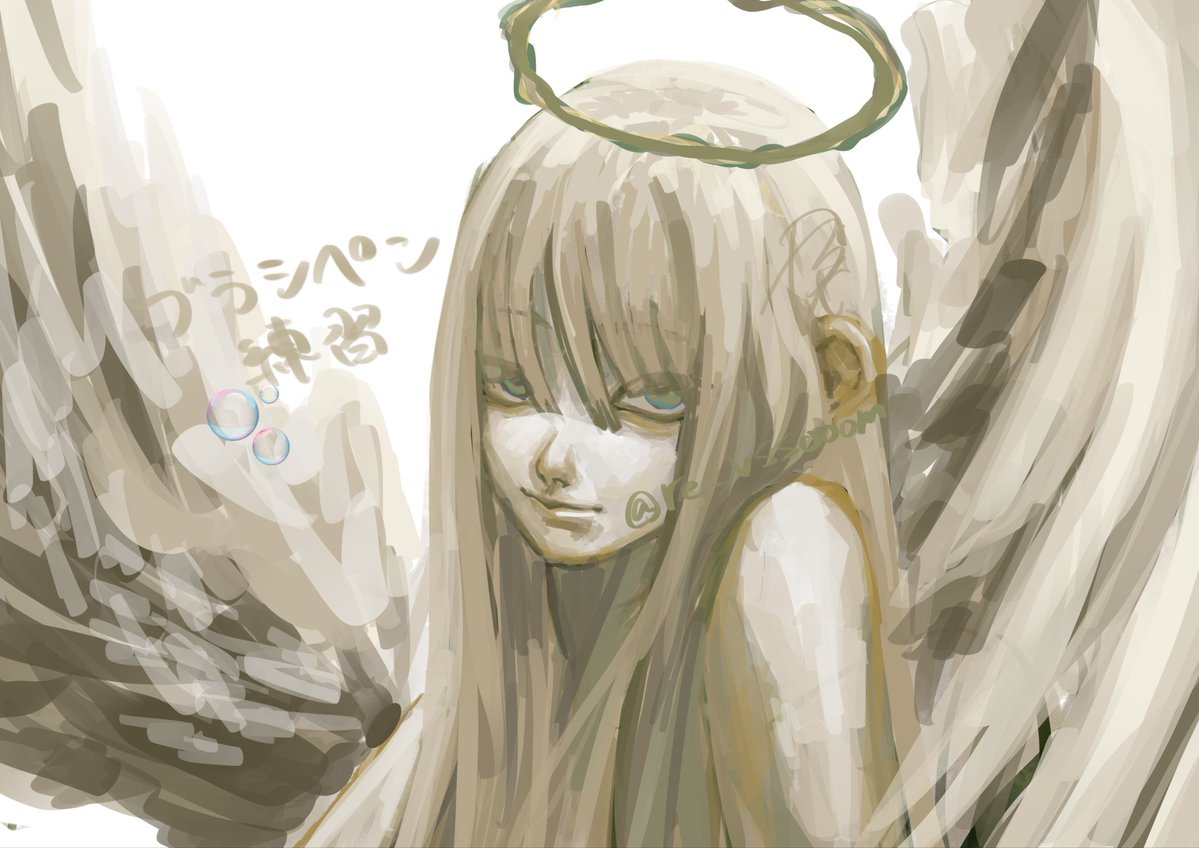 re_vssooom's tweet photo. ブラシペンの練習 https://t.co/hbmHiSkpLY
