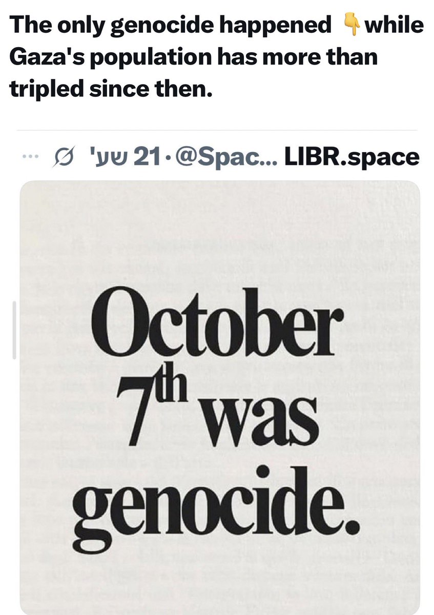 Israelhxc's tweet photo. @VividProwess The only genocide happened 👇while Gaza’s population more than tripled itself since then.
AM ISRAEL CHAI💙🇮🇱🪬🇮🇱🪬💙 https://t.co/Yyh2UAWj4G