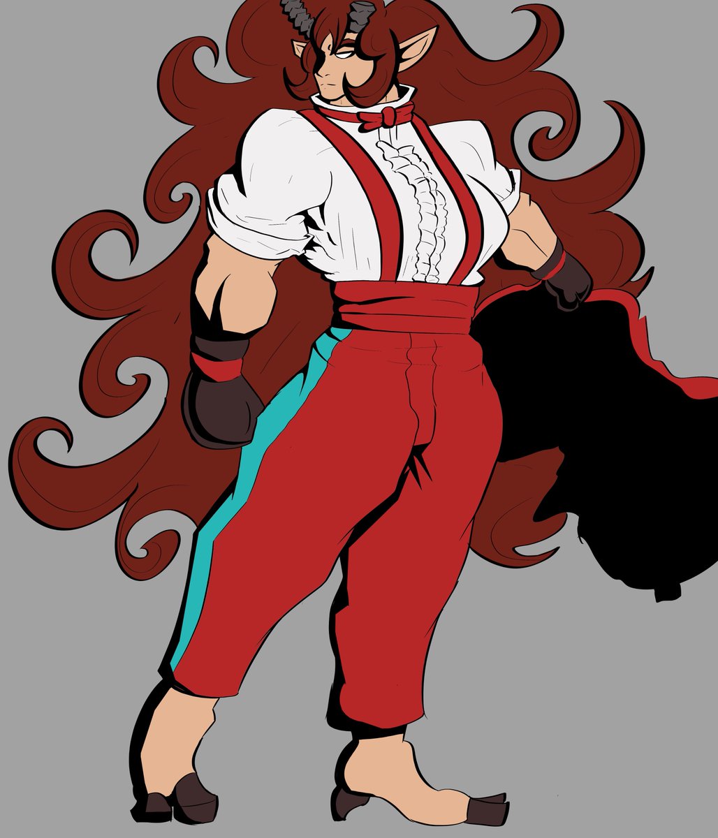 vein129's tweet photo. ORYX as a very specific butler from street fighter
made this for an art event in the #ocballlab discord
#art #artwork https://t.co/tmYfY2u3Yc