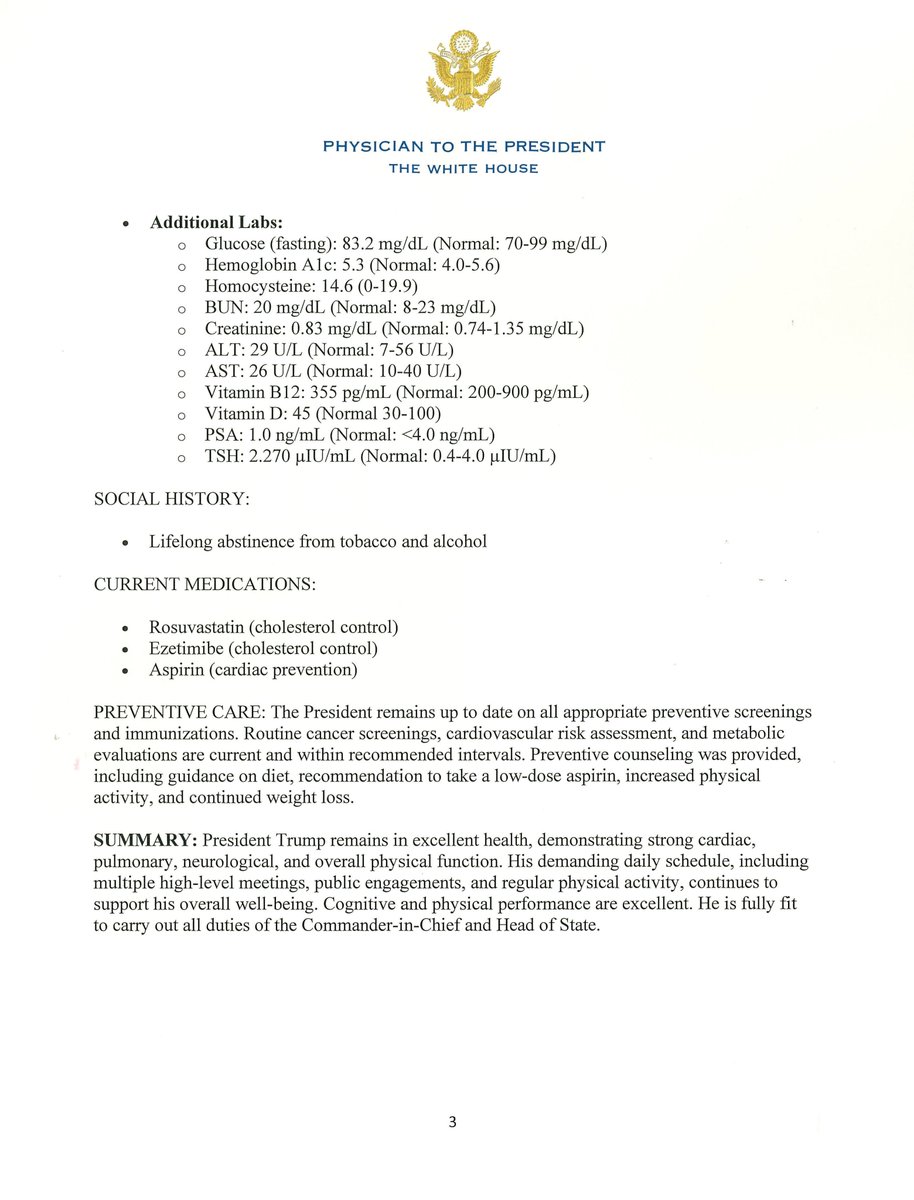 TymurGolovin's tweet photo. #DonaldTrump #DonaldJTrump
MEMORANDUM FROM THE WHITE HOUSE PHYSICIAN!!! #HEALTHSUMMARY!!! https://t.co/ntiioQAsLM