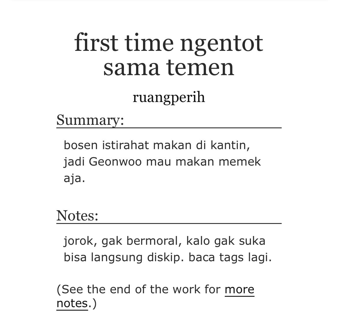 ruangperih's tweet photo. first time ngentot sama temen
— geonat oneshoot (contain 4k words)
special bday gift for @geonathers ♡

read at your own risk
🖇️ : https://t.co/KJnOJF5Id9 https://t.co/6BcD2s7uax