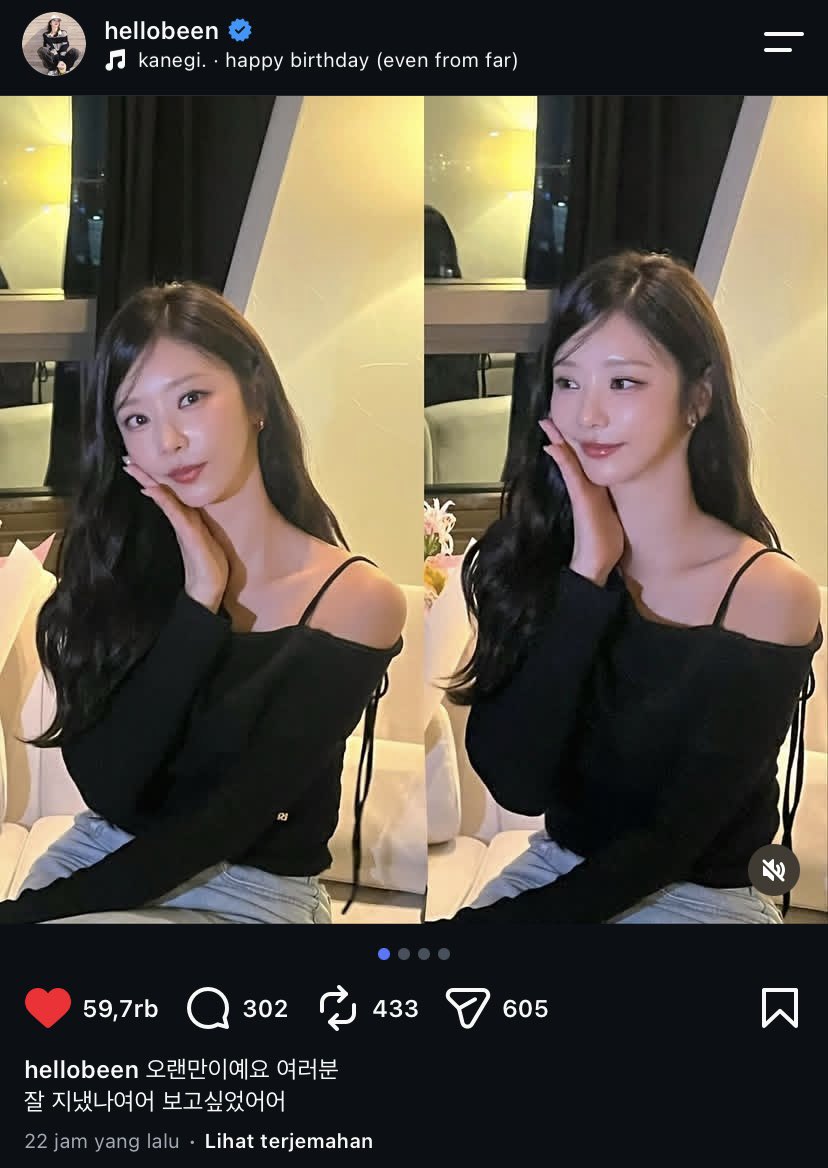 hellobeeni's tweet photo. #⃟beeni 

hellobeeni's instagram post 190926
Caption 1st photo :
“ 오랜만이예요 여러분 잘 지냈나여어 보고싶었어어 ”

#⃟이주빈 #⃟LeeJoobeen https://t.co/a05rLj29gA