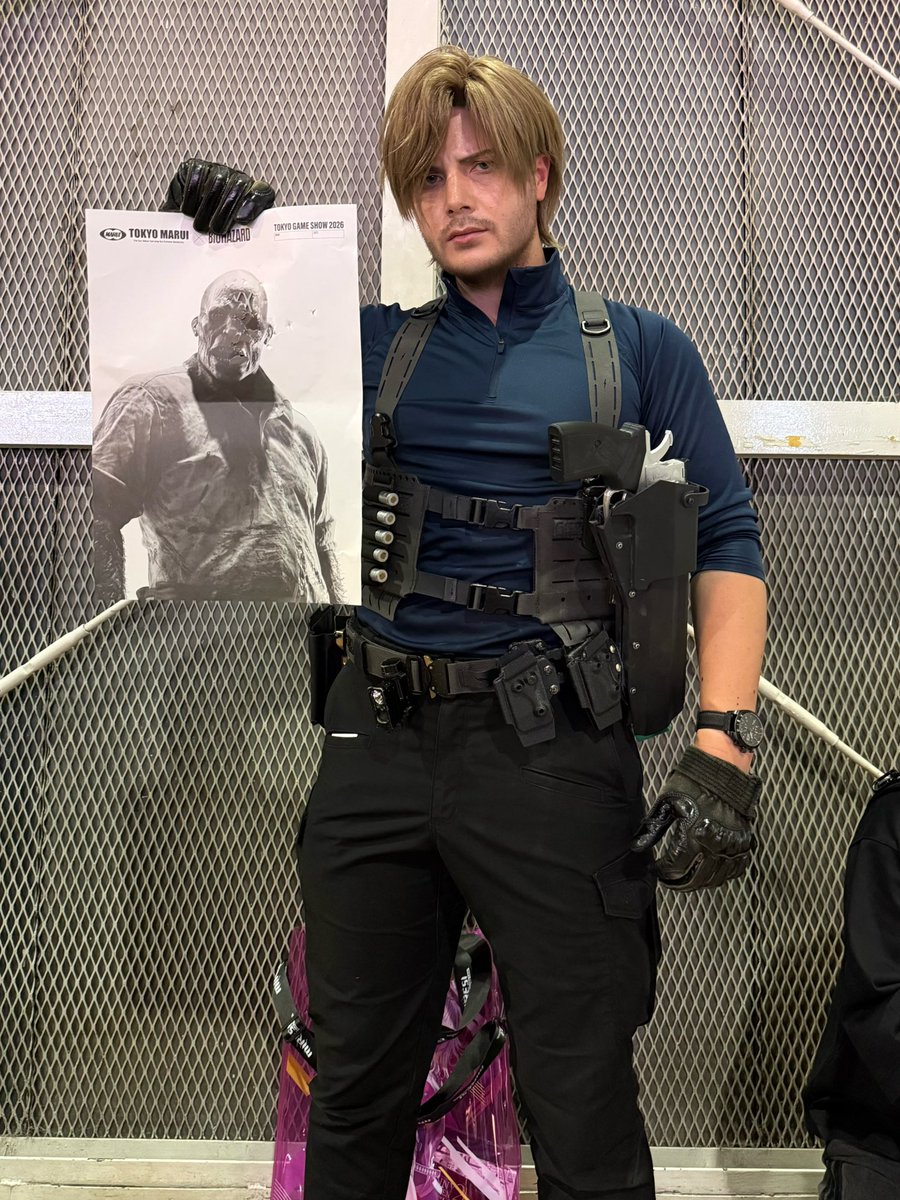 Sasha_cosplay's tweet photo. ほぼヘッドショット決めれた🎯
 #TGS2026  #REBHFun https://t.co/bBpSqepCW9