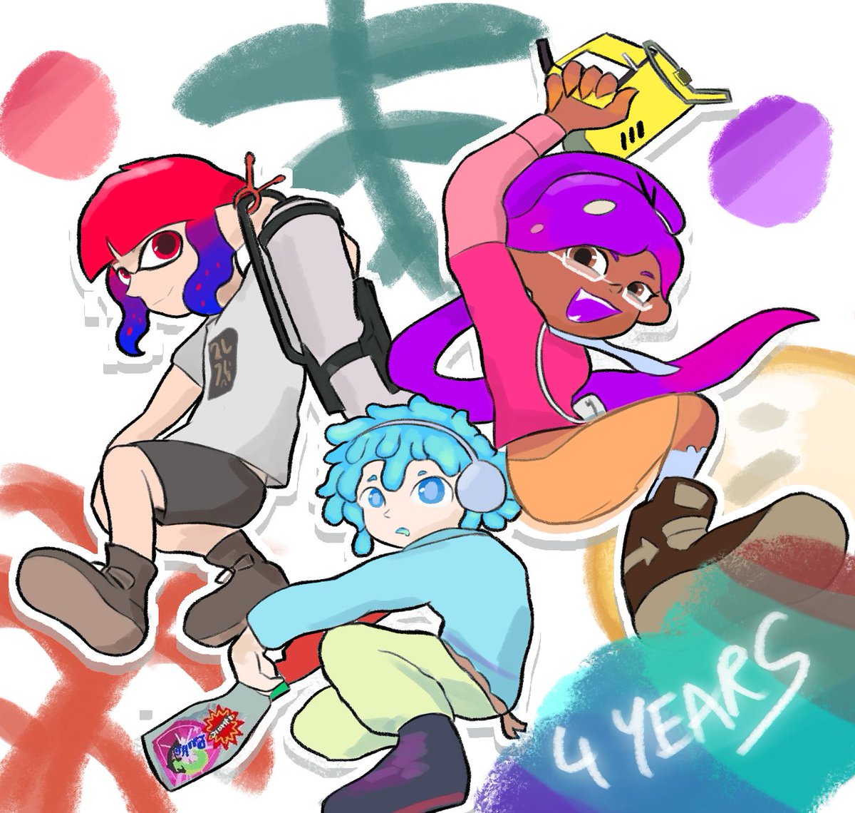 SplatoonMF's tweet photo. Oggi è il 4° anniversario dei Marine Flambè! Con questo, chiudiamo ufficialmente il profilo Twitter di Splatoon MF! Se siete interessati a vedere un archivio più minuzioso, visitate il nostro sito! (che riceverà anche un aggiornamento!) https://t.co/DuHSffg1HJ