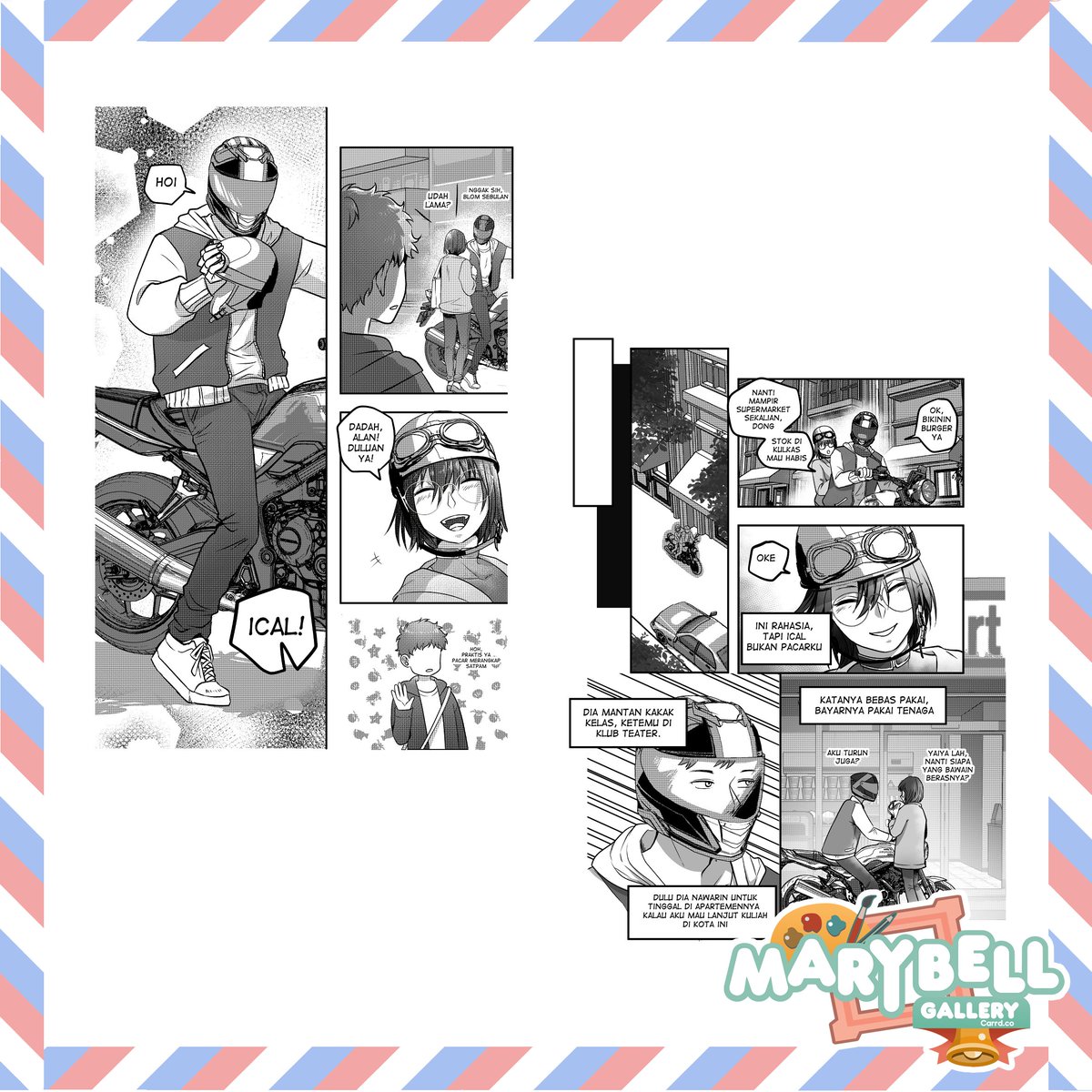 marybellgallery's tweet photo. PRE-ORDER PICK UP ONLY
❤️[CMPR7] C19-22/[CF23] AF05
❤️[My Beta Ganteng]
❤️BL, omegaverse, betaxomega, 80pgs, RomCom, R15
❤️ Bahasa Indonesia
❤️125k
❤️ 20-30 Sept 2026
#comipara7 #comipara7catalog #comifuro23 #comifuro23catalog

RT/SHARE are appreciated! 🙏🏻 https://t.co/3K3PvMew9w