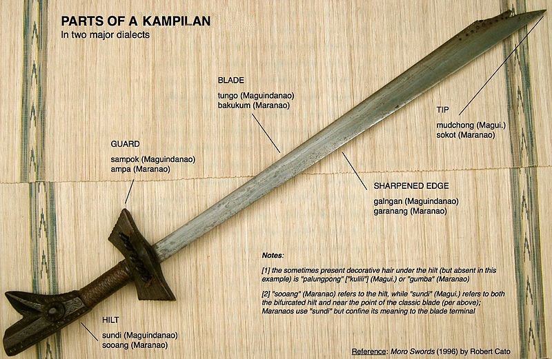 binilat__mulat's tweet photo. #ForgottenIsland

Itong hawak ng isang duwende warrior is a Kampilan (sword ng mga kapatid nating Moro sa Mindanao)! Distinct yung design ng mga Kampilan kase yung hilt (handle) niya resembles the "Naga", a serpent-like dragon na prominent sa Mindanaoan design themes! https://t.co/3F60gJbLY6