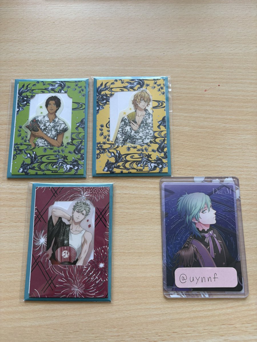 uynnf's tweet photo. 【交換】うたプリ　グラショ

★提灯型ライトマスコット
【譲】音也
【求】藍

★マドポチ
【譲】那月 セシル 蘭丸
【求】藍＞真斗

★おなまえクリアバッチ
【譲】音也 翔
【求】藍

★マステ
【譲】那月 翔 嶺二
【求】藍

郵送希望です。
検索からでも気軽にお声がけください。 https://t.co/XP9FjjCK6Z