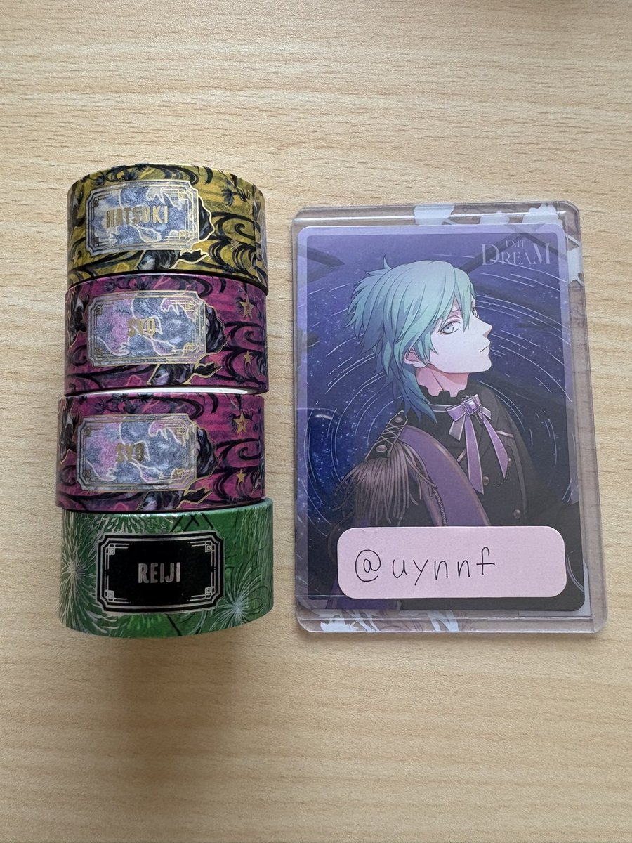 uynnf's tweet photo. 【交換】うたプリ　グラショ

★提灯型ライトマスコット
【譲】音也
【求】藍

★マドポチ
【譲】那月 セシル 蘭丸
【求】藍＞真斗

★おなまえクリアバッチ
【譲】音也 翔
【求】藍

★マステ
【譲】那月 翔 嶺二
【求】藍

郵送希望です。
検索からでも気軽にお声がけください。 https://t.co/XP9FjjCK6Z