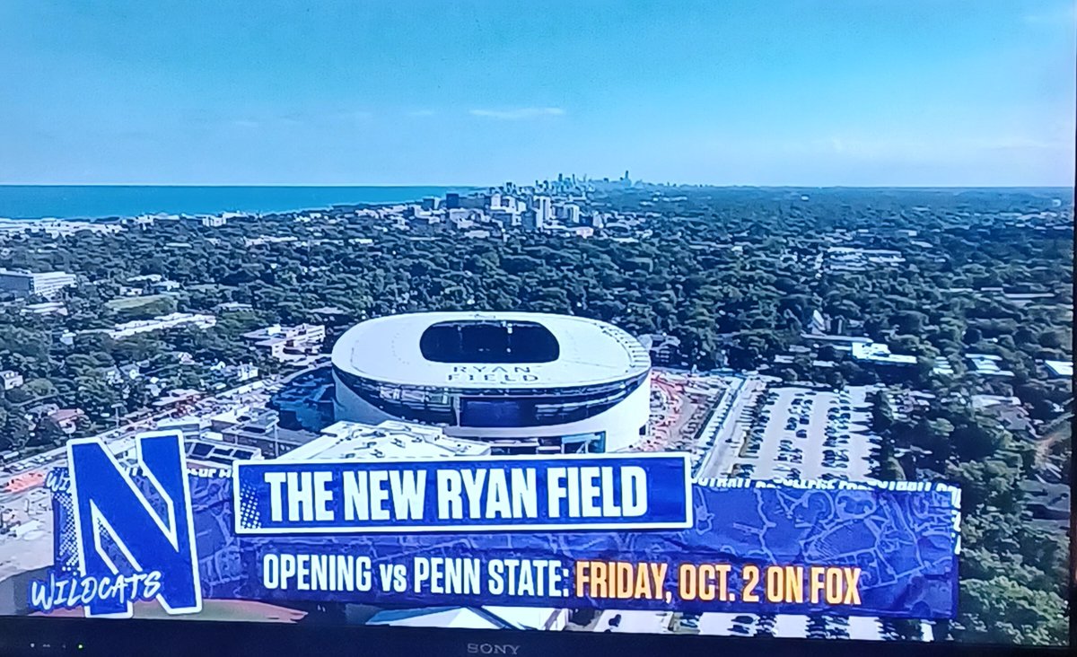 parkerandtheman's tweet photo. Northwestern`s 41-7 rout of Prime Deion Sanders` Colorado team today, is the LAST game #Wildcats play at that soccer stadium on Lake Michigan in Evanston. Their next H0ME game (in 2 weeks) 0PENS the NEW billion $$$ venue at same spot as the 0LD one, and it`s... AMAZING! https://t.co/xee5Bdbjvp