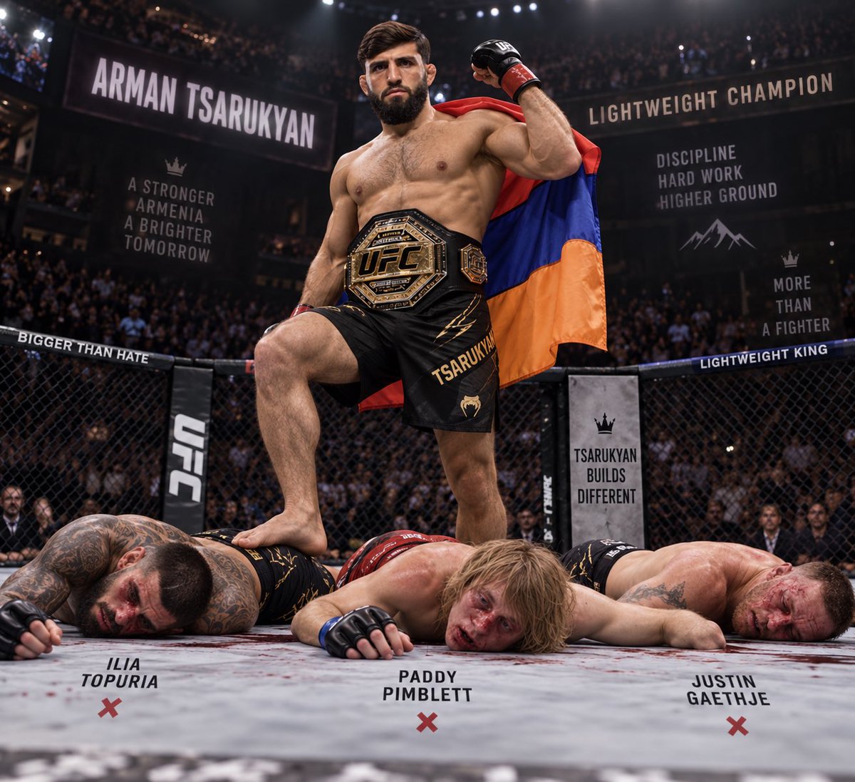 UFCTrashTalker's tweet photo. #1 CONTENDER SOON CHAMP. 🤫 

@ArmanUfc https://t.co/ybsTxAyDXU