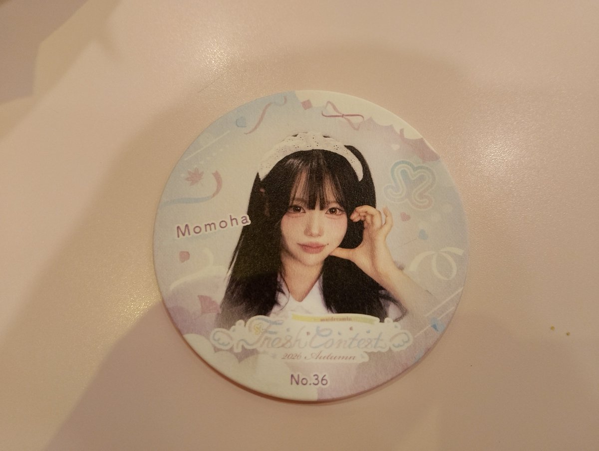 etsunyan_3's tweet photo. お久しぶりの
オタロード店

新人戦ドリンク
コースター
ももはちゃん
(韓国弘大店)
出ました。

#めいどりーみん
#大阪
#日本橋オタロード店 https://t.co/xoivcPJy2U