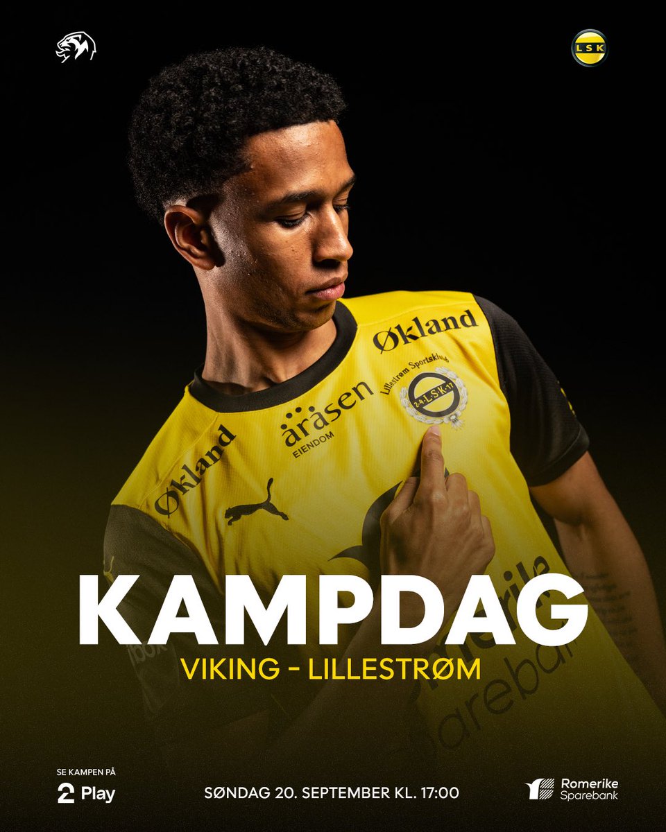 LillestromSK's tweet photo. 𝗞𝗔𝗠𝗣𝗗𝗔𝗚 ✊

🆚 Viking 
🕔 17:00 
🏟️ Lyse Arena
🎥 TV 2 Play https://t.co/R82BVRMjnF