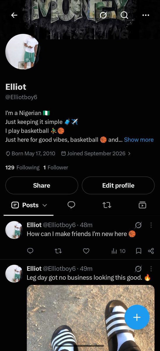 Elliotboy6's tweet photo. I'm new here can you help me boost my account 🏀⛹️‍♂️ https://t.co/ZJJxrxlDqP