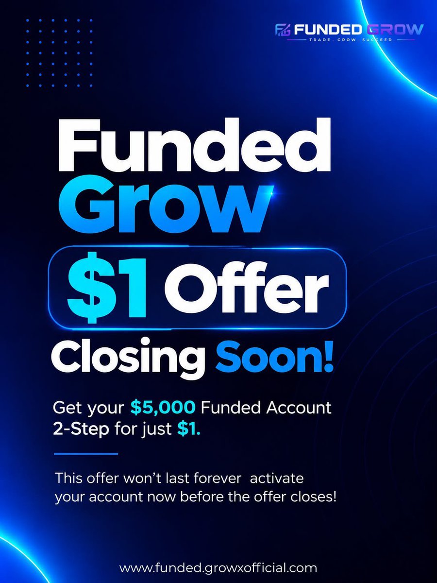 IBRAHIMAWAFX's tweet photo. Don’t Miss the $1 Offer!
Get access to a $5,000 funded account for just $1. 

 Closing soon activate your account before the offer ends!

TPVPD AS Referral code
https://t.co/XPx0XetJyf https://t.co/F9aCTxKjSU