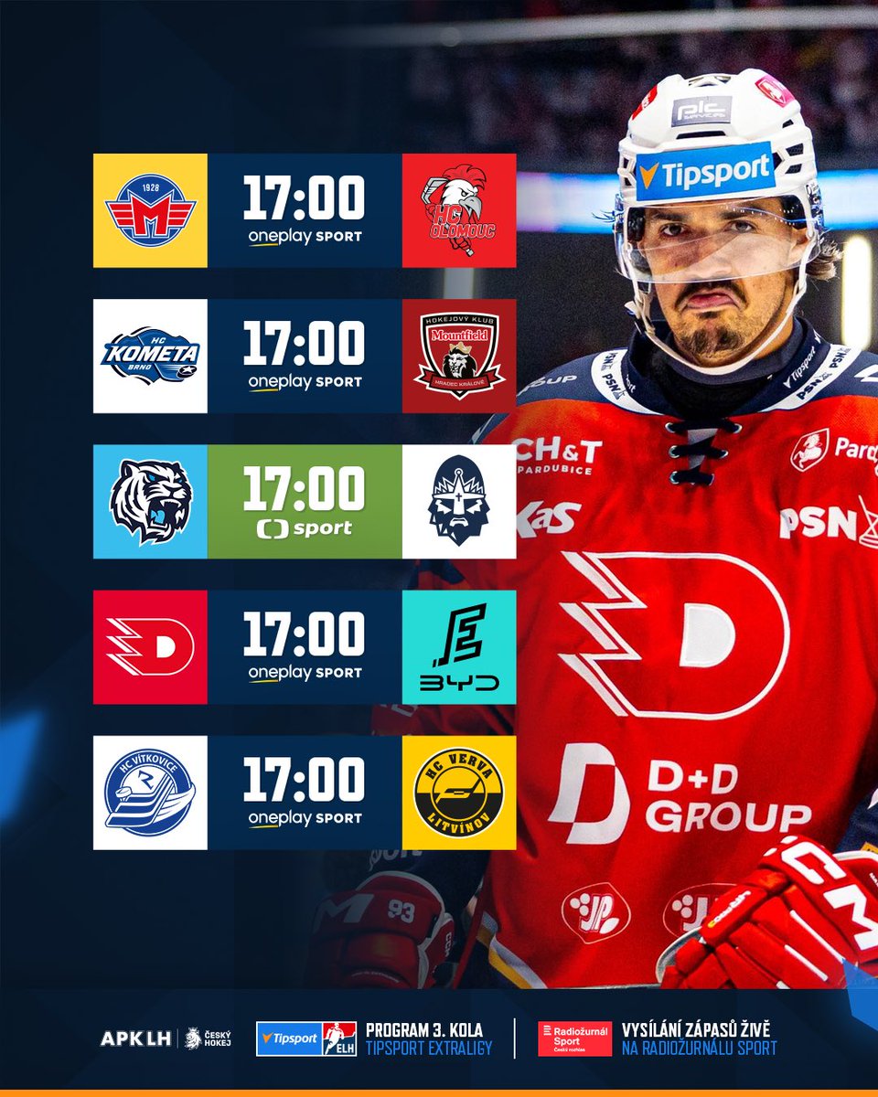 telhcz's tweet photo. Nepolevujeme! Na závěr týdne si tradičně dáme pořádnou porci extraligových zápasů. 🧆
Komu dnes budete fandit? 🗣️
📸 Michal Dědič
#TELH | #programtelh https://t.co/AsqFZkK7uH
