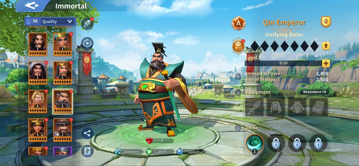 antselkitty's tweet photo. Got Qin Emperor!!! I heard this immortal is really OP! https://t.co/iafSKe1AHl
