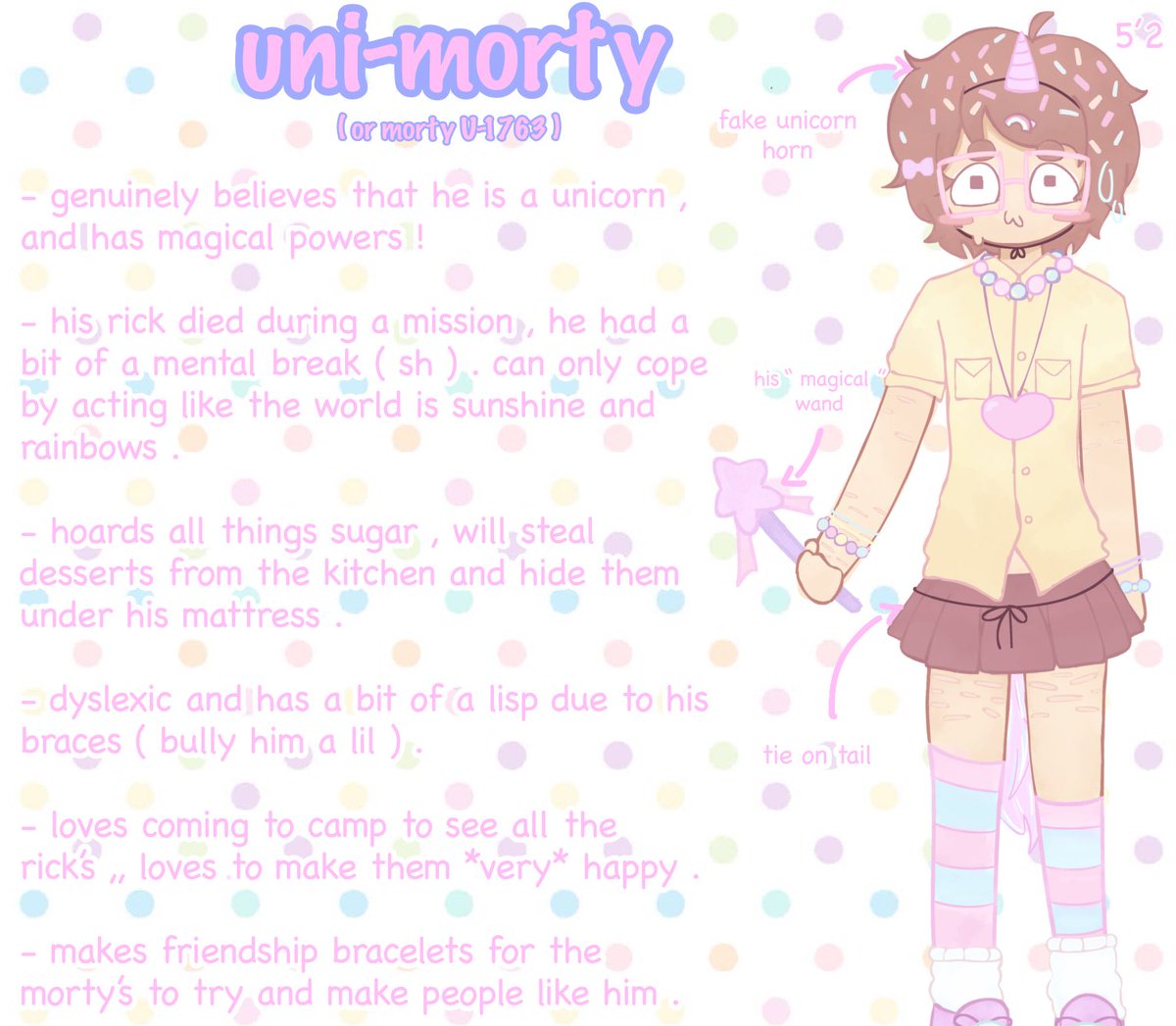 uniqcic's tweet photo. 🦄 — unimortyyyy !!!! 

auhhh i haven’t drawn digitally in over 2 years no bully me okii ? i hope everynyan likes him ,, don’t tell him he isn’t a unicorn or he will cry !

#mortysummercamp https://t.co/rQMjrs1Ux5