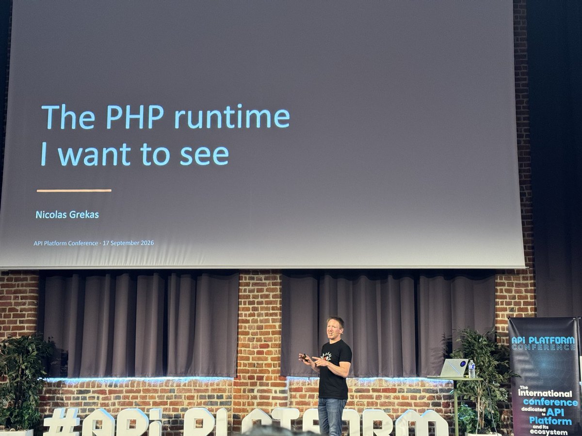 hamza_makraz's tweet photo. 🚀 Two amazing days at #ApiPlatformCon 2026 in Lille (Sept 17–18)!

Great talks, inspiring discussions, and connecting with an amazing community around API Platform, PHP &amp; Symfony.

Thanks to the organizers and speakers! 🙌

Until next time! 💙

#PHP #Symfony #APIPlatform https://t.co/4CiMAcJApf