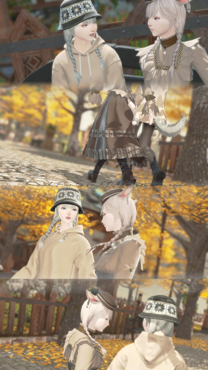 1oco_cha's tweet photo. ねりねぇとSS撮影会📸
三つ編み鼻黒ちゃん可愛い(⑉• •⑉)❤︎

#ゼロムス並木道
#ミコッテ #鼻黒ッテ #FF14SS https://t.co/97nKsCUBgw