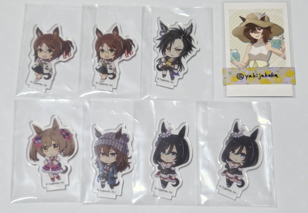yakijakeka's tweet photo. 【交換】ウマ娘 ダイソー セリア アクリルスタンド

ドリームジャーニー オルフェーヴル サトノダイヤモンド シュヴァルグラン ファインモーション エアシャカール スマートファルコン ナカヤマフェスタ エイシンフラッシュ

求
タキオン ＞ カフェ ポッケ
詳細3枚目ご確認ください https://t.co/vd7ROqDqTn
