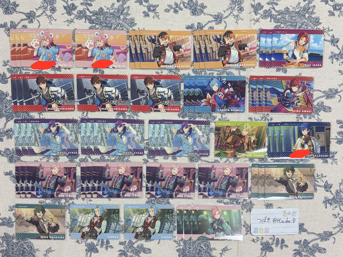 M_in_the_D's tweet photo. 【譲渡/交換】あんスタ カードダス N

［譲］桃李 スバル 真緒 千秋 奏汰 一彩 マヨイ 日和 ジュン 宗 みか HiMERU こはく 晃牙 アドニス 創 敬人 颯馬 望見 舞珠 チトセ 司 レオ 凛月 夏目 つむぎ 斑 カンナ

［求］200円/3枚+送料 > Nひなた≧N宙,Nユメ

譲渡+交換も可◎

↓ https://t.co/f5A6PQNrTY