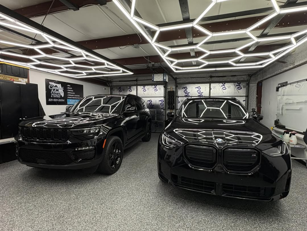 davidroger43265's tweet photo. Busy day at Coastal Mobile Detailing &amp; Tinting! Mobile units are fully booked, while the shop handles PPF, ceramic coatings, and tinting projects. Ready to protect your vehicle? Call 321-501-0094. https://t.co/a8yRF0IwsI