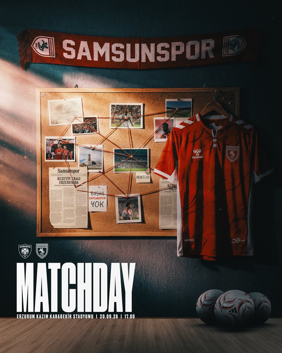 Samsunspor's tweet photo. MAÇ GÜNÜ 💪
 #SamsununMaçıVar

#Samsunspor #AtatürklüArma #ERZvSAM https://t.co/j0WphVZ5lb