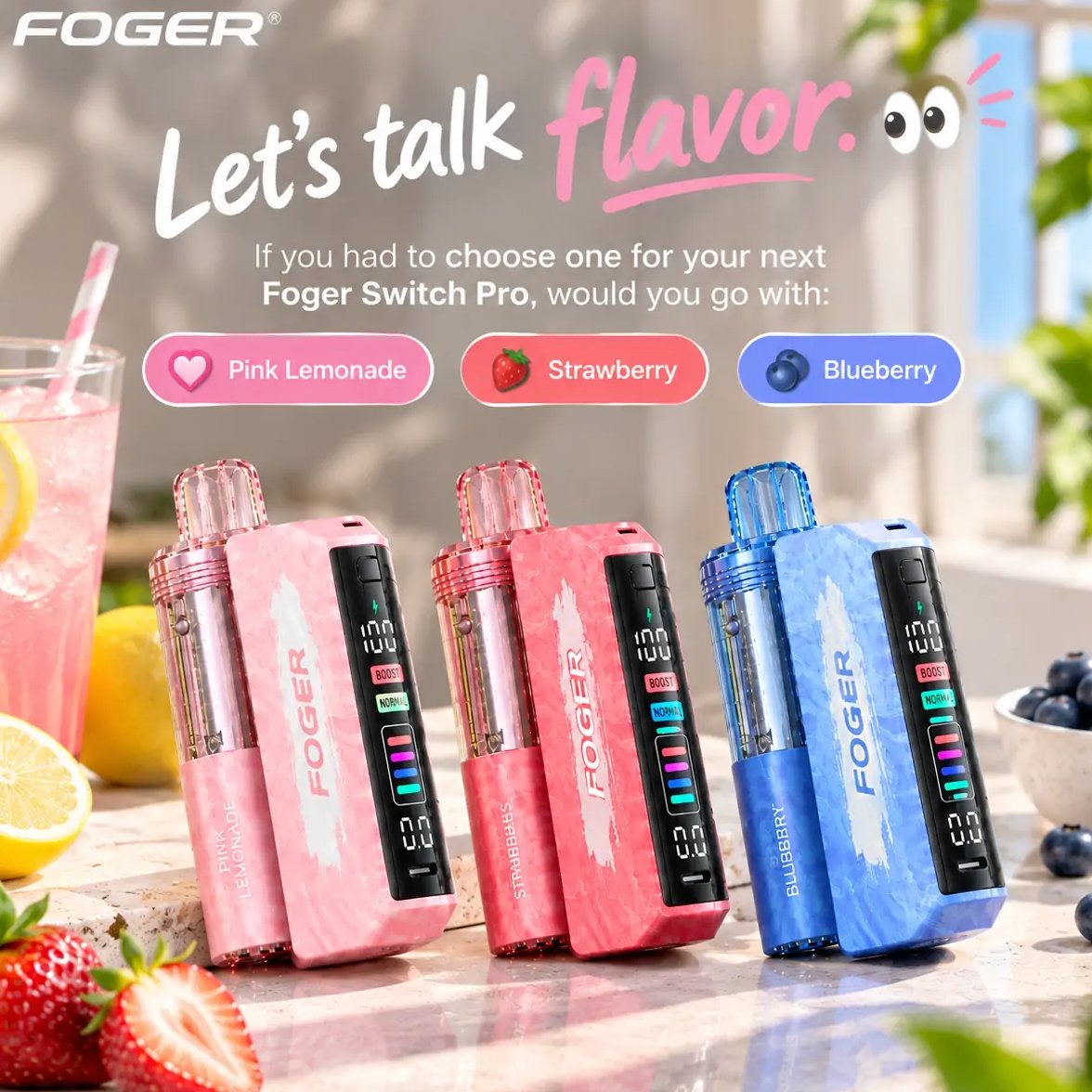 vapinglo's tweet photo. Let's talk flavor. π
If you had to choose one for your next Foger Switch Pro, would you go with:
π©· Pink Lemonade
π Strawberry
π« Blueberry
Drop your pick below. π
#Foger #FogerSwitchPro #vapinglo
https://t.co/cKTZOSipPG
https://t.co/yjs1Ea8LEO https://t.co/dQRvV8t13n