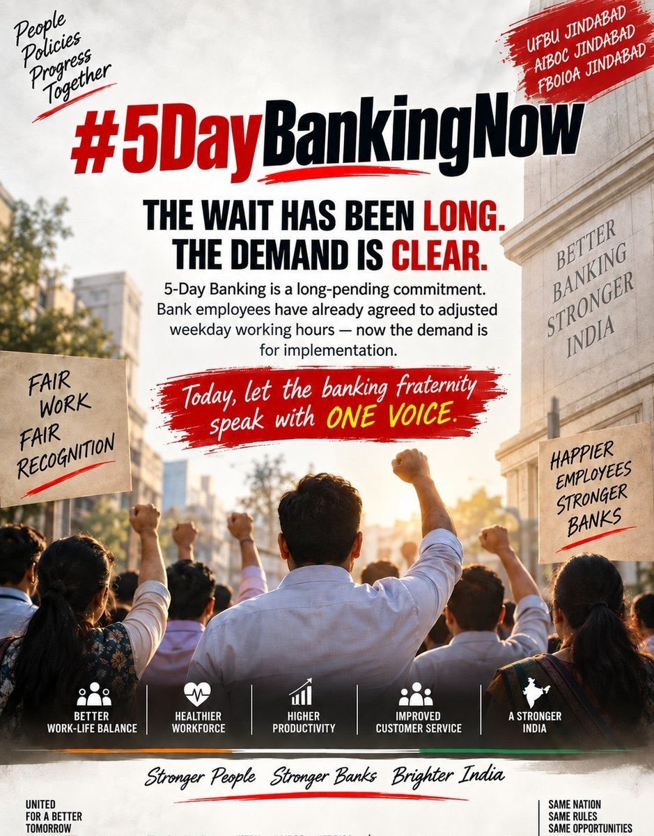 RamarajuH's tweet photo. #5DayBankingNow https://t.co/QqzI0HTQQe