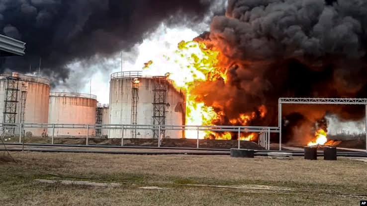 RT by @mikenov: RT by @mikenov: Breaking: Russia says Ukraine launched 1600+ drones and destroyed oil refinery completely, all this is due to European leaders, preparing for war with Russia.