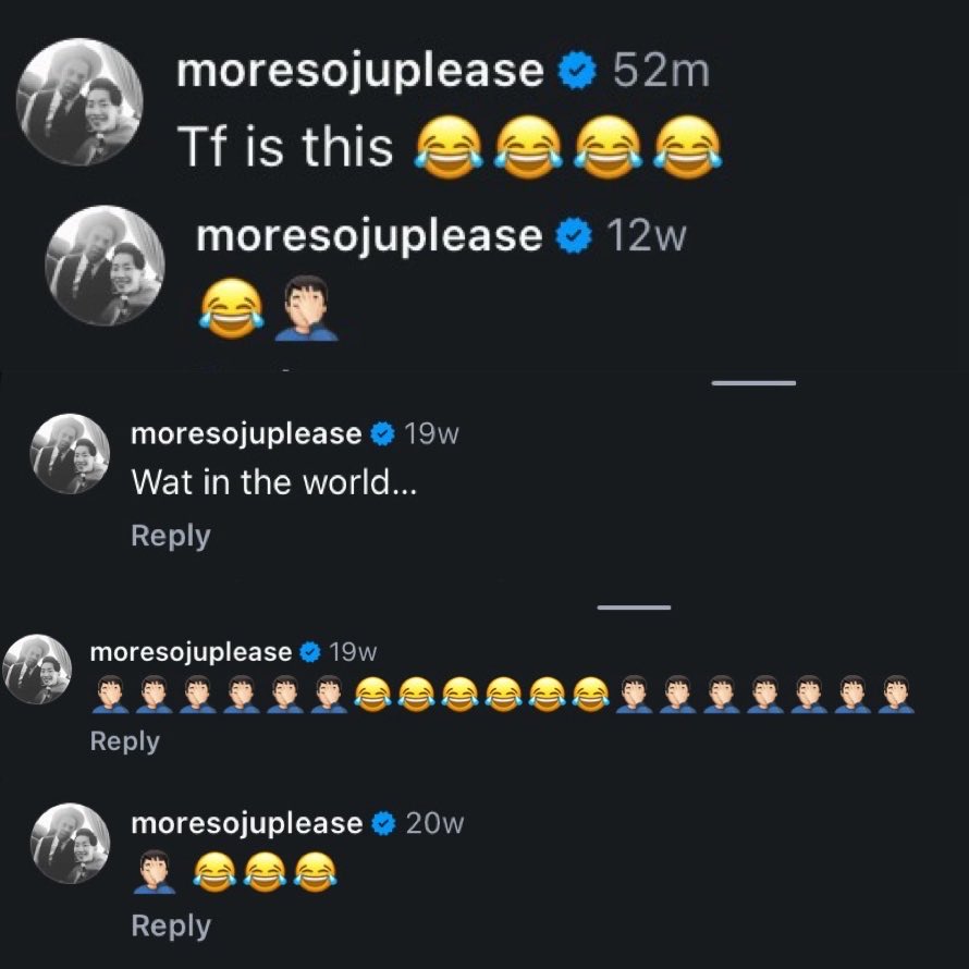 JakeSeresinnix's tweet photo. Jay park’s growing collection of perplexed replies to Lngshot Bois 4shoboiz Posts on Instagram 🤣🤣🤣

Essentially different variations of wtf &amp; tf is this &amp; lots of facepalm 🤦🏻‍♂️icons 

He didn’t join them at the pool looks like 😆 https://t.co/B3VbFIgZlW