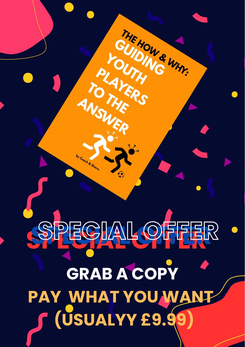 iDont_Coach's tweet photo. To celebrate the release of THE HOW & WHY: GUIDING YOUTH PLAYERS TO THE ANSWERS, the paywall has been lifted!
Pay what you want. Grab your copy, choose your price, and help support player-led coaching.
#SundayShare #LetThemPlay #GrassrootsFootball #Coaching https://t.co/E0zlbLAf1A