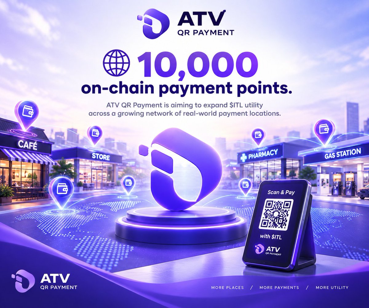 amdadullahg55e's tweet photo. 🌐 10,000 on-chain payment points.

ATV QR Payment is aiming to expand $ITL utility across a growing network of real-world payment locations.

#InterLink #ITL #ATV https://t.co/iTIgtyisCk