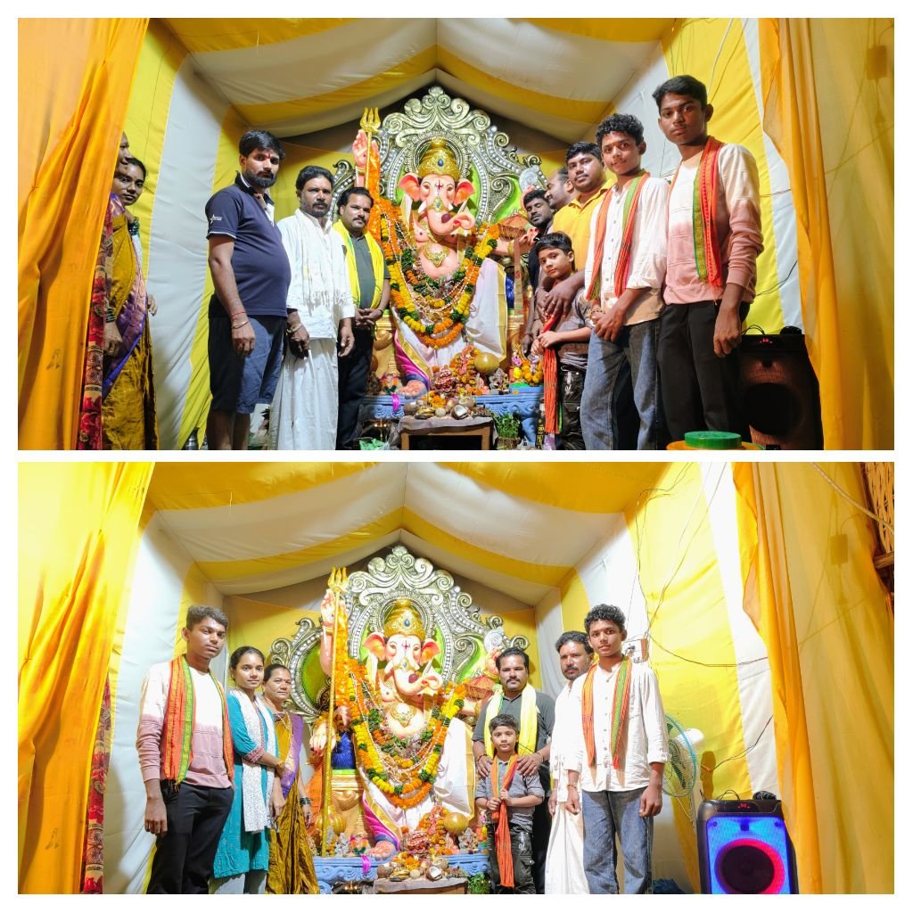 SarpanchNaik's tweet photo. దేవరకొండ లోని గాంధీ నగర్ లో కొలువైన వినాయకుణ్ణి కమిటీ ఆధ్వర్యంలో దర్శించుకొని పూజలు నిర్వహించిన* 
 *నేనావత్ శ్రీను నాయక్ గారు...*
 *అనంతరం కమిటీ సభ్యులు వారిని సన్మానించి తీర్త ప్రసాదాన్ని అందచేశారు.. ఈకార్యక్రమంలో కమిటీ సభ్యులు, నేనావత్ పాండు గారి కుటుంబ సభ్యులు తదితరులు పాల్గొ https://t.co/p7utnw1gjY